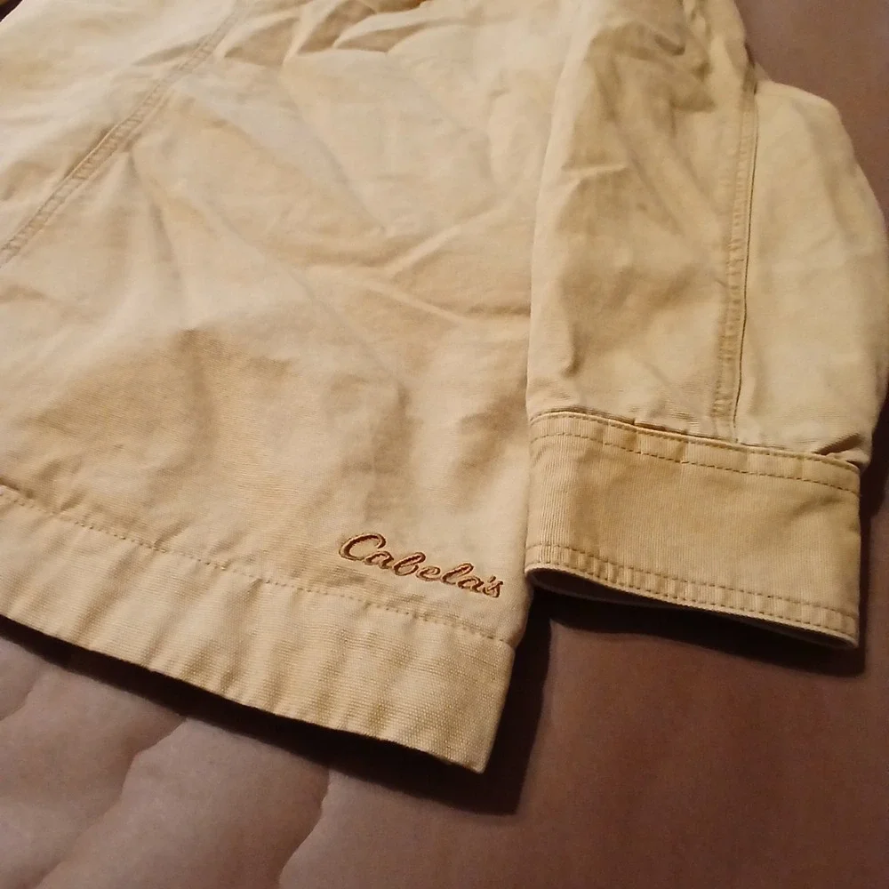 Cabelas Roughneck Jacket Mens Large Sherpa Lined Canvas Field Coat Warm